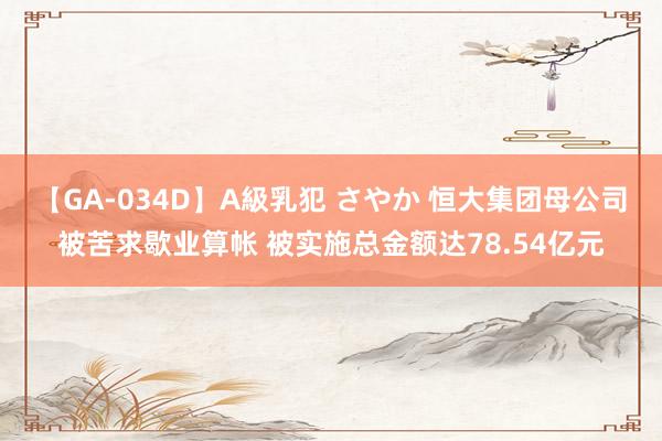 【GA-034D】A級乳犯 さやか 恒大集团母公司被苦求歇业算帐 被实施总金额达78.54亿元