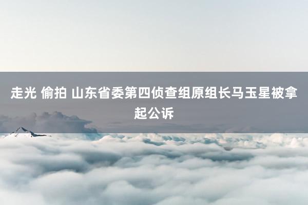 走光 偷拍 山东省委第四侦查组原组长马玉星被拿起公诉