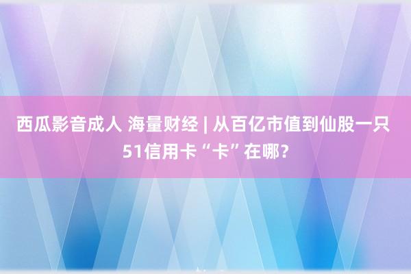 西瓜影音成人 海量财经 | 从百亿市值到仙股一只 51信用卡“卡”在哪？