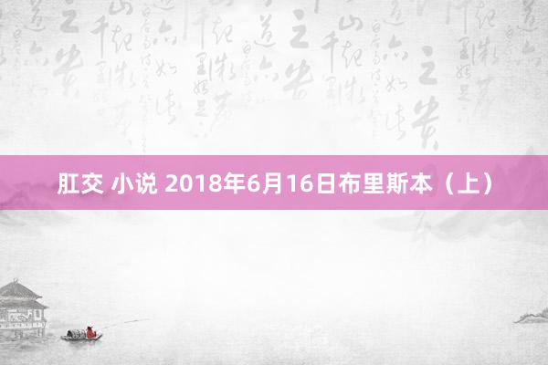 肛交 小说 2018年6月16日布里斯本（上）